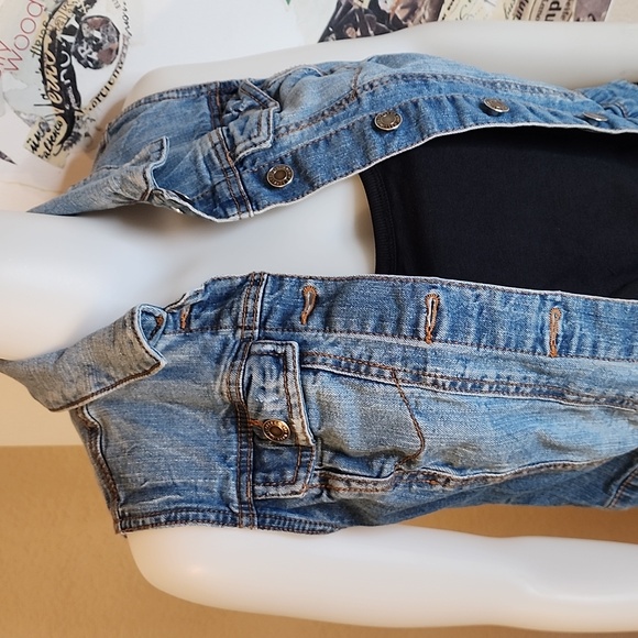 MOSSIMO SUPPLY DENIM VEST SMALL - Picture 1 of 8